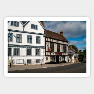 A view down Tombland in the city of Norwich, Norfolk Sticker